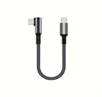 Câble de charge rapide USB C vers USB C à angle droit HOTNOW 0,5 m 1 pièce PD 100W Type C USB 3.2 pour téléphone portable