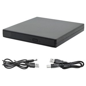 Lecteur optique externe USB 2.0 pour ordinateurs, <span class=keywords><strong>graveur</strong></span> de <span class=keywords><strong>DVD</strong></span> <span class=keywords><strong>avec</strong></span> capacités de lecture/écriture, lecteur de <span class=keywords><strong>CD</strong></span> portable, cache de 8 Mo, type plateau - Product Image 1