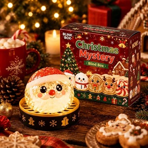 Caja Sorpresa Navideña de Juguetes Blandos TPR Antiestrés, Juguetes Sensoriales de Santa Claus, Muñeco de Nieve y Reno para Fiestas - Product Image 6