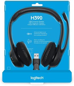 Logitch Headset Wholesales H390 USB Headset With Noisecanceling <b>Microphone</b> Earphone Suppliers - Product Image 3