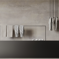 Présentoirs de Vêtements Minimalistes Personnalisés en Acier Inoxydable Noir Mat pour Magasin de Vêtements – Supports de Présentation Populaires