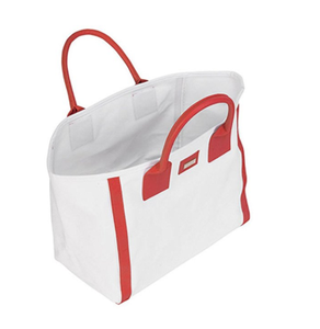 Sac fourre-tout en toile laminé et coton écologique, 5 cm, grand sac seau fourre-tout avec sangle en cuir, livraison gratuite, corée - Product Image 1