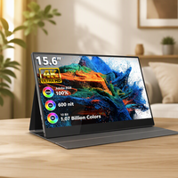 15.6 4k pouces Portable deuxième écran tactile Lcd moniteur de jeu 100% 1500:1 USB C moniteur externe pour ordinateur portable PC téléphone