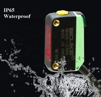 Gran oferta, interruptor de Sensor fotoeléctrico compacto NPN, fuerza Industrial, transmisión, reflexión difusa, tipo de detección, teoría láser