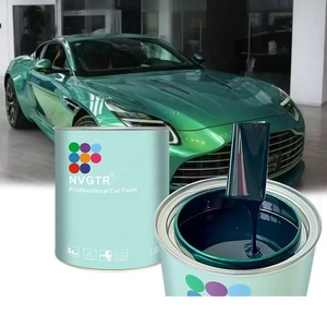 Peinture automobile haute brillance, finition métallisée nacrée, couleur profonde 2K, vert - Product Image 1