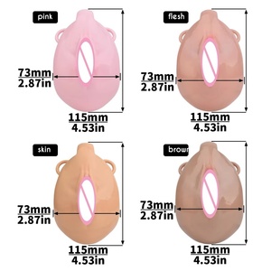 FRRK Sissy Clitotis Pussy Hole Chastity Cage with Adjustable <b>Elastic</b> Band <b>Belt</b> for Men Curve Resin Cock Cage Bondage Sex Toy - Product Image 5
