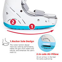 Range of Motion Walker Botte de marche gonflable en mousse orthopédique pour hommes et femmes