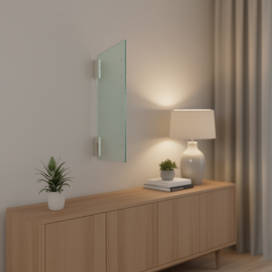 Panneau latéral en verre trempé transparent 40x220 mm pour armoires murales et autoportantes - Product Image 2