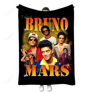 2023 popolare vendita calda nuovo Design personalizzato stampato pittura Super morbido poliestere <span class=keywords><strong>Bruno</strong></span> Mars ximiv coperta in pile di flanella magica - Product Image 1
