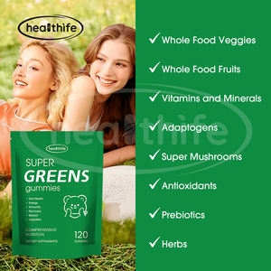 Healthife Private Label Bear Shape <strong>Vitamin</strong> Supplement Superfood Grade 120 Super Green Gummies - Product Image 5