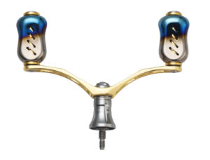 مقبض هزاز مزدوج من <span class=keywords><strong>Daiwa</strong></span> ، مقبض بكرة صيد معدنية ، مقبض ومقبض لبكرة الغزل ، ملحق DIY - Product Image 5