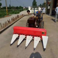 Moissonneuse-batteuse multifonctionnelle pour petites exploitations, à conducteur marchant, pour l'herbe à thé et le blé, avec plateforme de coupe à quatre roues, garantie 4 ans