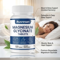 Compléments de sommeil en gros : Vitamine D3 10000 UI, K2 et Glycinate de Magnésium 3-en-1 (200 mg) sous marque privée – Comprimés de Glycinate de Magnésium
