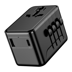 OULiYO Travel <b>Adapter</b> 1C1A <b>USB</b> PD Universal <b>Plug</b> Global Converter for International Travel - Product Image 3