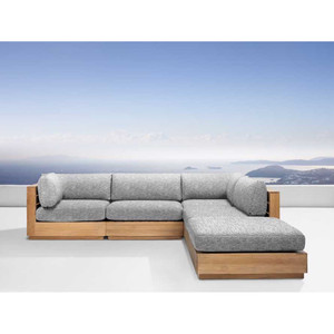 Muebles de madera de teca Juego de sofá de jardín de patio de lujo Juego de sofá de jardín de patio moderno Fabricante de muebles de sofá de exterior de teca - Product Image 5