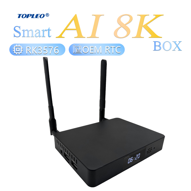 Topleo RK3588 PCBA Smart 4K Android TV Box RTC Support Set Top Box Streaming Player AI Smart Android TV Box