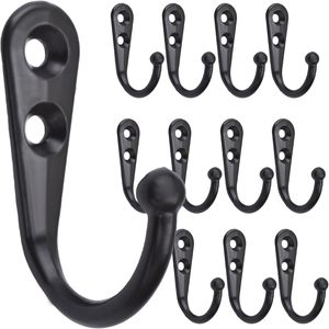 Rustic Metal Antique Zinc Alloyed Bronze Decorative Single Wall Coat Hanger <b>Hooks</b> - Product Image 1
