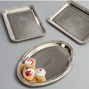 Plato de Metal de aluminio ecológico Industrial estilo rústico de granja para Decoración de mesa de fiesta de boda y regalos bandeja de Metal - Product Image 2