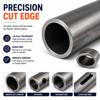 Segments de tubes en acier sur mesure et sections de tuyaux découpées avec précision, usinées CNC, tolérance de 0,2 mm, sans MOQ, pièces de tubes métalliques OEM