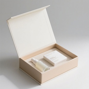 Boîte à bijoux rigide en kraft biodégradable avec impression à l'encre de soja personnalisée, boîte magnétique pour emballage de produits de soin de la peau, parfum, portefeuille, cadeau - Product Image 2