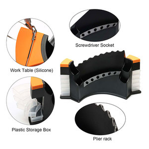 Kit de réparation de bijoux Auble – Ensemble de tournevis pour lunettes et montres, pinces – Kit de pinces pour lunettes (9 pièces), pinces de préhension pour bijoux - Product Image 3