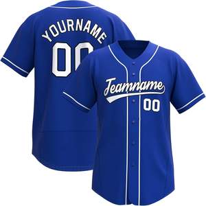 Camiseta de Béisbol Juvenil de talla grande para mujer, camisetas con botones personalizados estampados cosidos, uniforme deportivo para hombres, mujeres y jóvenes - Product Image 4