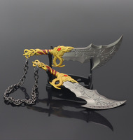 Jeu God of War, les Lames du Chaos, modèle de couteau, arme en métal, décoration artisanale, jouet de cosplay