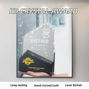Premio de Cristal Redondo de Alta Calidad, Tendencia de Moda, Recuerdo para Pequeñas Empresas, Grabado Impreso, Regalo Decorativo, Tallado a Mano - Product Image 2