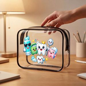 Neceser, Bonito Estuche Transparente para Cosméticos y Artículos de Higiene Dental, Regalo para Dentistas y Asistentes Dentales - Product Image 3
