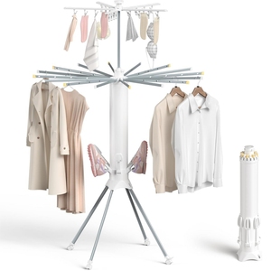 Octopus Shaped Folding Outdoor Drying Rack Portable Foldable Design for <strong>Over</strong> <strong>Doors</strong> Hanging Clothes Drying Rack with <strong>Hooks</strong> - Product Image 1