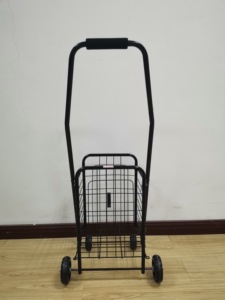 21L पोर्टेबल बंधनेवाला तह स्टील पहिएदार ट्राली शॉपिंग कार्ट - Product Image 3