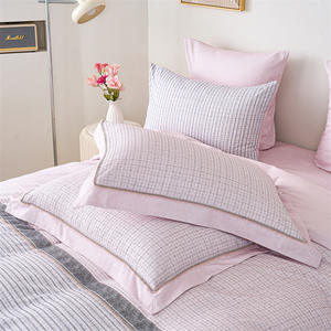 Parure de lit rayée 100 % coton Duoximeimiankang, hiver automne, quatre pièces, respirante, lavable en machine - Product Image 2