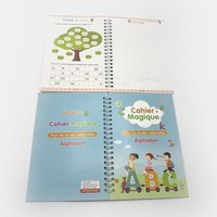 Libros Educativos para Niños con Encuadernación Espiral y Impresión Personalizada, Cuaderno Mágico a Todo Color en Inglés y Francés con Bolígrafos