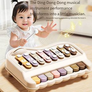 Xylophone et piano musicaux 2 en 1, jouet éducatif, instrument de percussion pour l'apprentissage précoce et le développement musical - Product Image 5