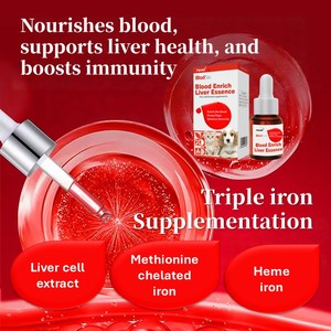Gotas de Esencia de Sangre Concentrada <span class=keywords><strong>para</strong></span> <span class=keywords><strong>Perros</strong></span>, Suplemento Nutricional, Mejora la Anemia, Estimula el Apetito, Refuerza el Sistema Inmunológico - Product Image 2