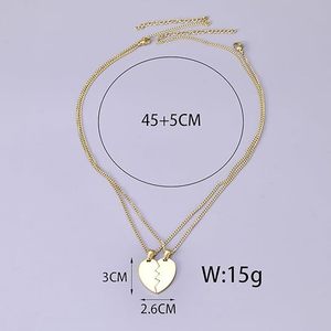 Collana con Cuore in Acciaio Inossidabile Placcato Oro 18K, Gioiello Classico e Divertente a Forma di Animale, Regalo per Feste, Compleanno, Fidanzato, Fidanzata - Product Image 4
