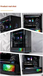 Écran AC-02 <span class=keywords><strong>Jungle</strong></span> Leopard 5.5 pouces HD verre incurvé Gaming Sea View Room Fish Tank Case Fan Metal Side Transparent Stock - Product Image 6