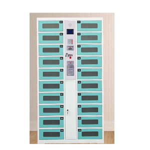 Station de recharge de téléphone portable publique intelligente avec casier de stockage automatique à écran tactile et structure assemblée par serrure électronique - Product Image 4