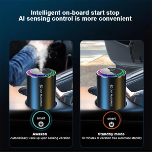 Diffuseur <span class=keywords><strong>d</strong></span>'arômes de <span class=keywords><strong>parfum</strong></span> de voiture <span class=keywords><strong>Spray</strong></span> automatique <span class=keywords><strong>D</strong></span>ésodorisant en alliage Rafraîchisseur <span class=keywords><strong>d</strong></span>'air de voiture Atmosphère colorée Lumière Smart Start Intérieurs - Product Image 4