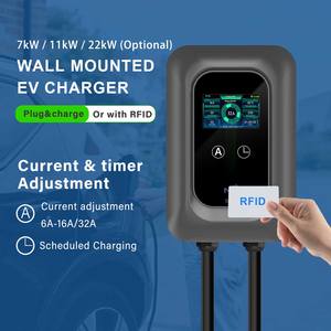Hızlı şarj istasyonu araç Ev Ac 22kw 32a duvar kutusu tipi 1 11kw Typ <span class=keywords><strong>2</strong></span> 7.4kw Wallbox tipi <span class=keywords><strong>2</strong></span> elektrikli araç şarjı elektrikli araba için - Product Image 2