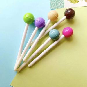Bolígrafo de gel creativo y bonito con forma de piruleta, útiles escolares y de oficina, bolígrafo de agua único con tubo de aguja negra para firmas, regreso a clases - Product Image 3