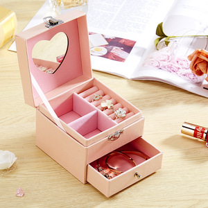 Fashionable Mirror <b>Jewelry</b> Case High Quality <b>Jewelry</b> <b>Storage</b> Case Organizer <b>Jewelry</b> Case - Product Image 2