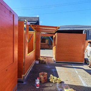 Casas de Madera Ecológicas Eurasia, <span class=keywords><strong>Chalet</strong></span> Plegable de Fácil Montaje, Cabaña de Madera Impermeable para Mercados, Eventos, Festivales y Navidad - Product Image 5