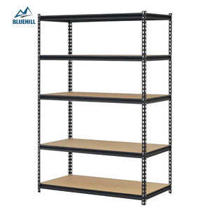 Scaffale di uscita a 5 livelli scaffalatura di stoccaggio senza bulloni in metallo pt20 garage mdf acciaio parti di scaffalature senza bulloni angolo verticale 6 piedi - Product Image 1
