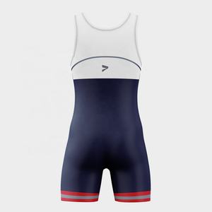 Collection Équipe USA : Justaucorps de lutte personnalisés pour hommes, uniformes de lutte, combinaisons de sport pour la compétition - Product Image 3