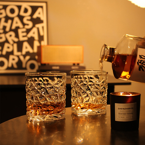 Wholesale ROUND Luxury Crystal Whiskey <strong>Glass</strong> Cup the Home Bar Beer Water and <strong>Party</strong> Hotel Wedding <strong>Glasses</strong> Gift Drinkware - Product Image 2