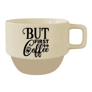 Quality Choice Premium Quality Eco-Friendly Ceramic Vintage <b>Cup</b> Stackable Cappuccino <b>Cups</b> for Business Gifts - Product Image 3