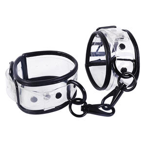 Nieuwe Stijl Transparante Handboeien Seksspeeltjes Enkelmanchetten Verstelbare Boeien Sexy Bdsm <span class=keywords><strong>Bondage</strong></span> Polssteun Manchetten - Product Image 3