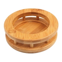 Sous-plat en bambou durable de qualité supérieure, résistant à la chaleur, anti-brûlure, support pour casseroles, sous-verre professionnel pour la cuisine, pour bols et cuiseurs vapeur
