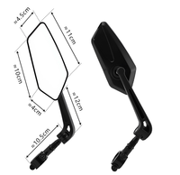 Réflecteur grand angle rétroviseurs de vélo transparents rétroviseur flexible gauche droite rétroviseur de vélo